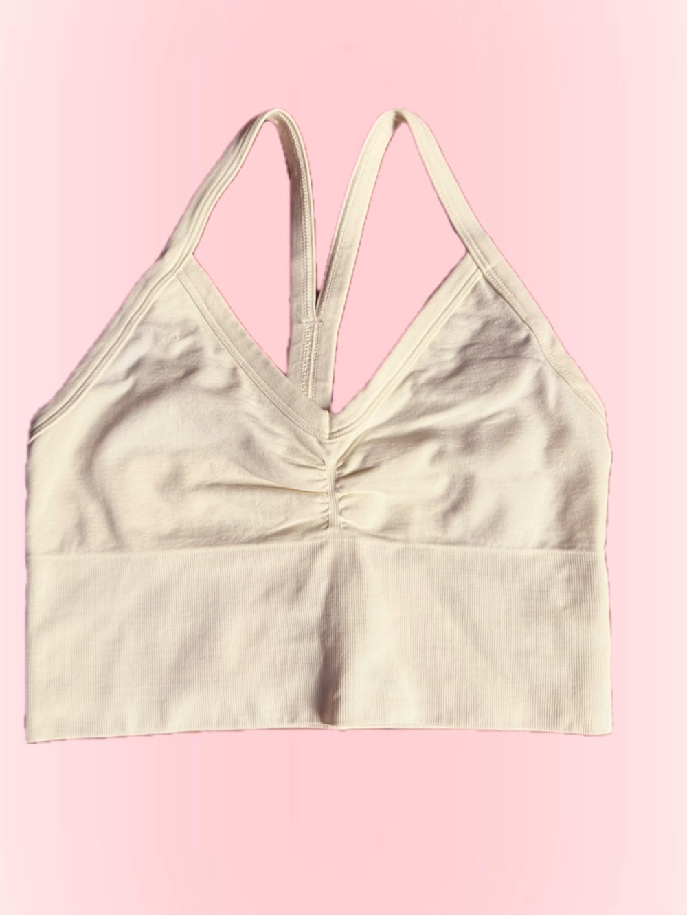H&M Cream Seamless Sports Bralette